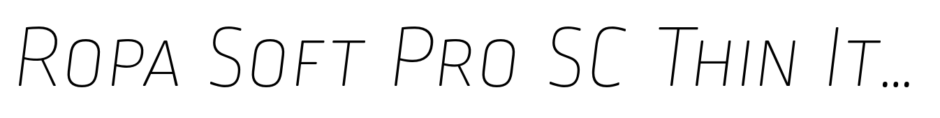 Ropa Soft Pro SC Thin Italic